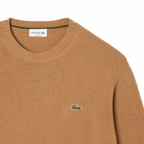 LACOSTE Pull laine uni camel