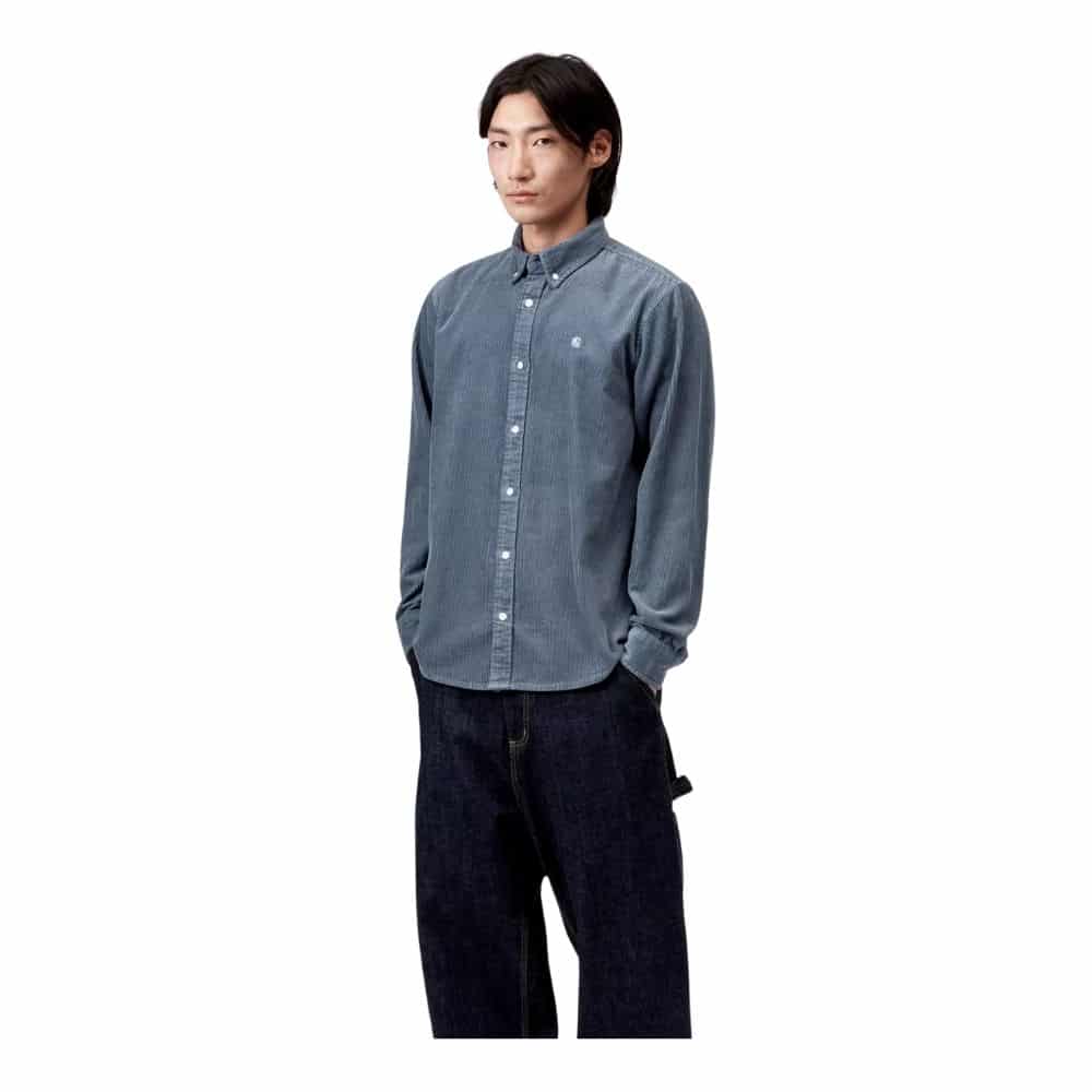 chemise velours Carhartt blue angelite chez sport aventure à Orange