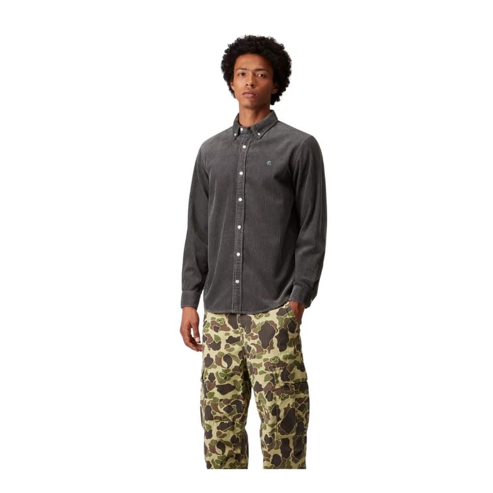 CHEMISE velours Carhartt wip grey angelite chez sport aventure à Orange