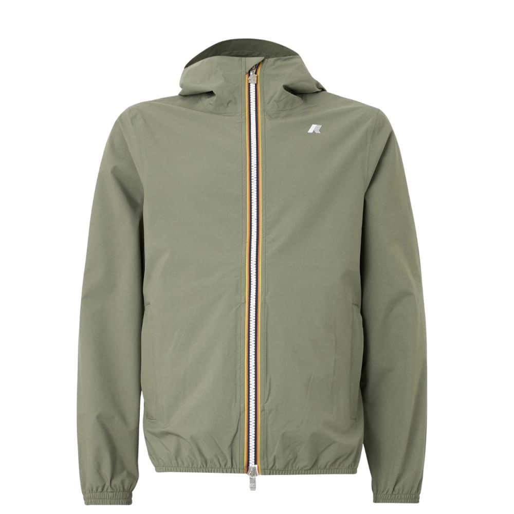 veste à capuche k-way jack stretch dot vert lichen chez sport aventure à Orange