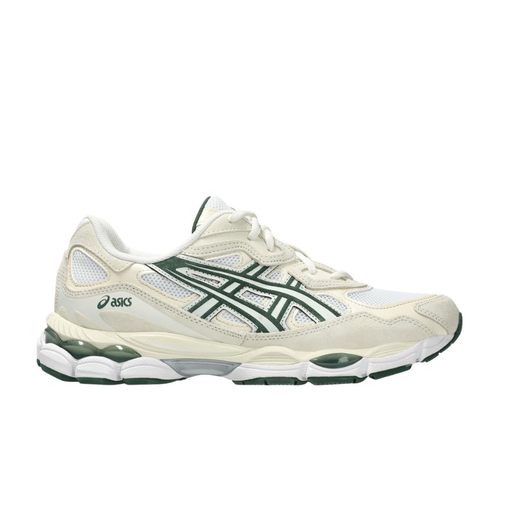 CHAUSSURES aSICS GEL nyc NEW YORK ivory green vert chez sport aventure à Orange