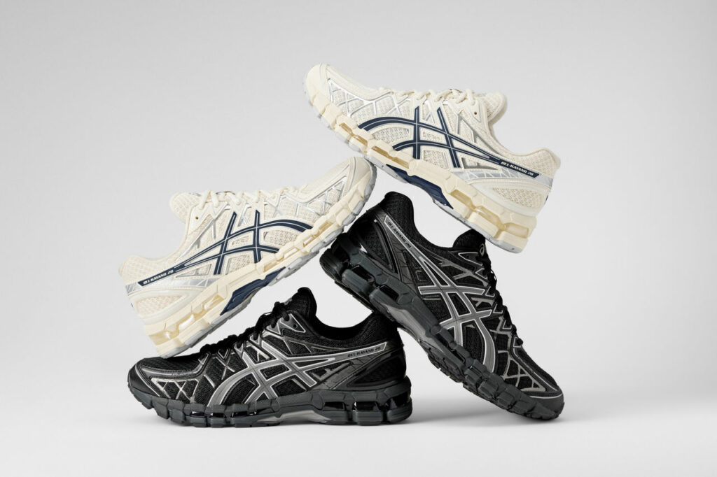 sneakers Asics kayano 14 noir black white chez sport aventure à Orange