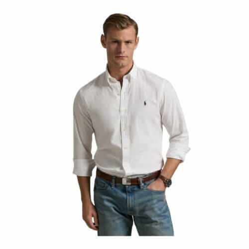 RALPH LAUREN Chemise Seersucker white