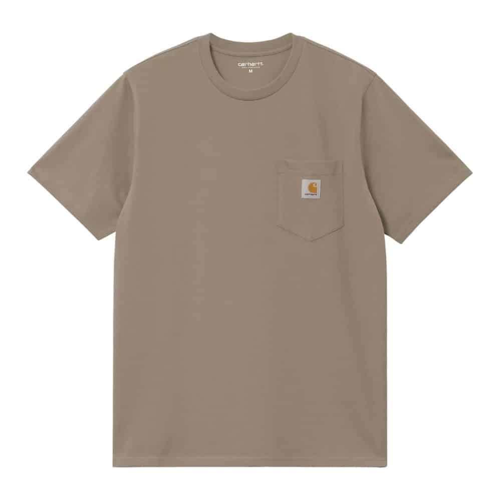 CARHARTT WIP t-shirt coton pocket beige iroko chez sport aventure à Orange