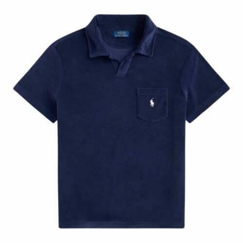RALPH LAUREN polo éponge navy