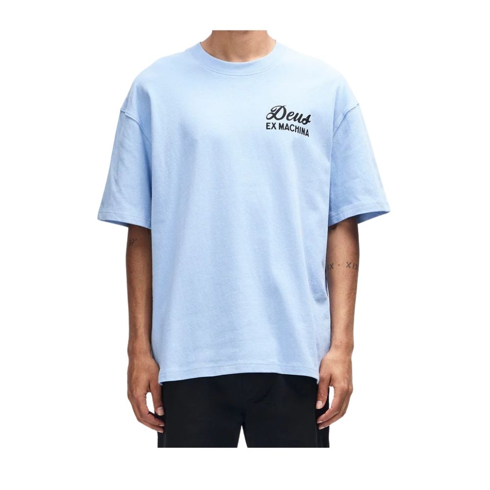 DEUS EX MACHINA T-shirt Harajuku blue chez sport aventure à Orange