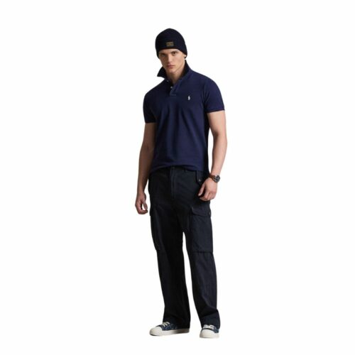 RALPH LAUREN Polo coton piqué navy