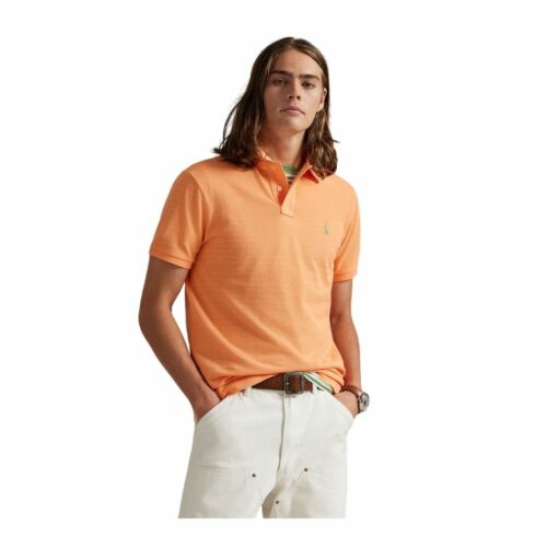 RALPH LAUREN Polo coton piqué orange