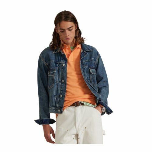 RALPH LAUREN Polo coton piqué orange