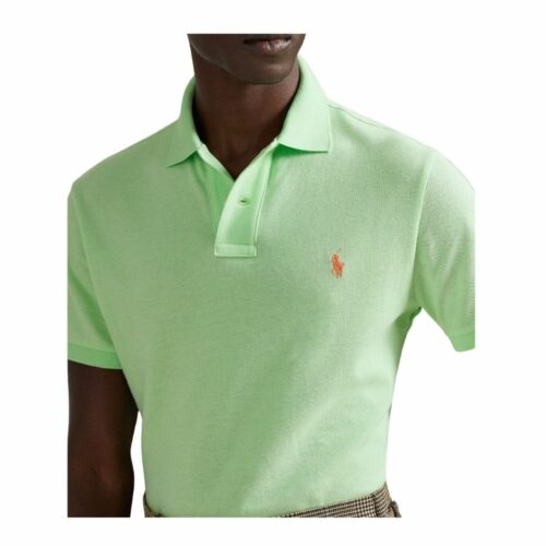 RALPH LAUREN Polo coton piqué vert lime