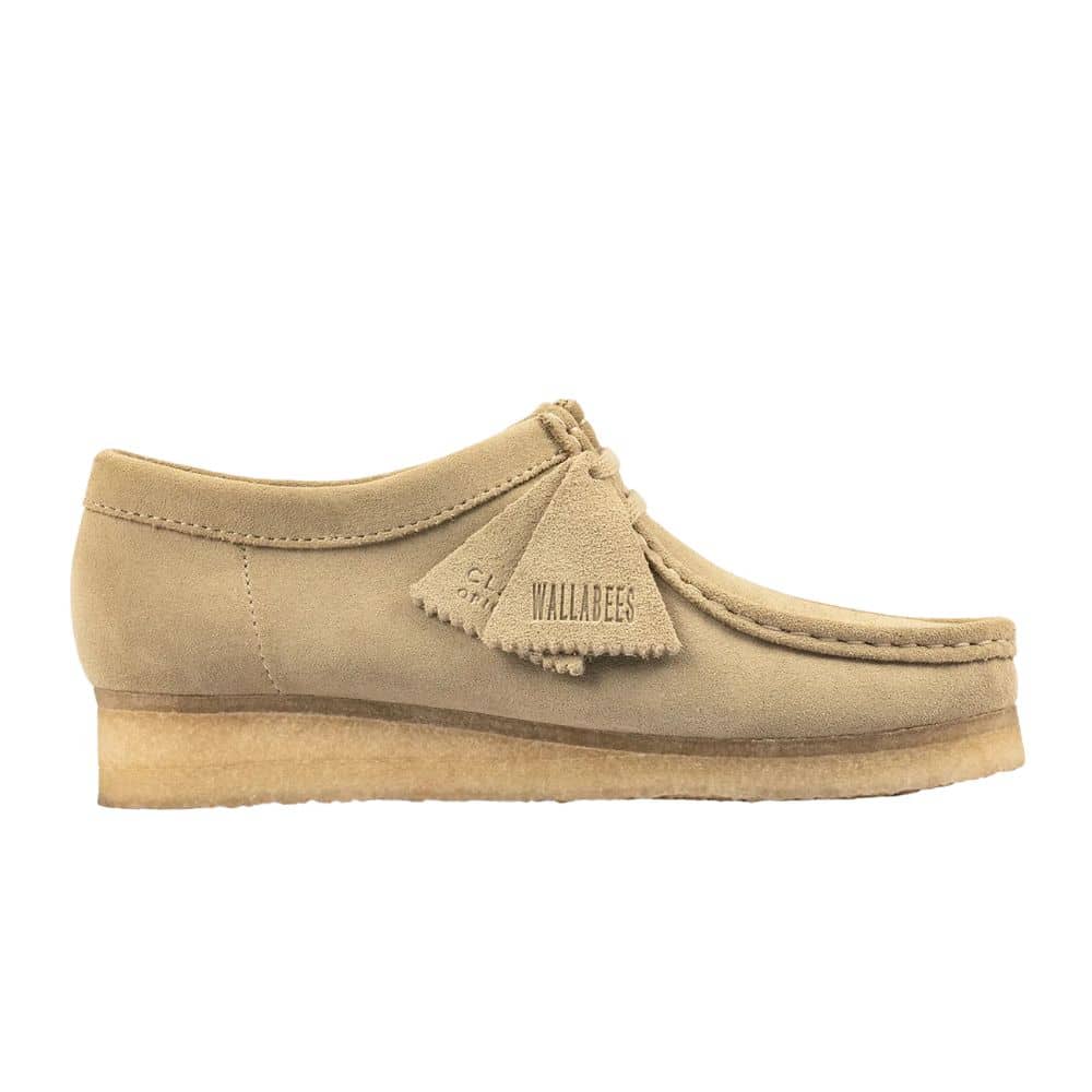 Chaussures Wallabee en suede Clarks maple beige chez Sport Aventure à Orange