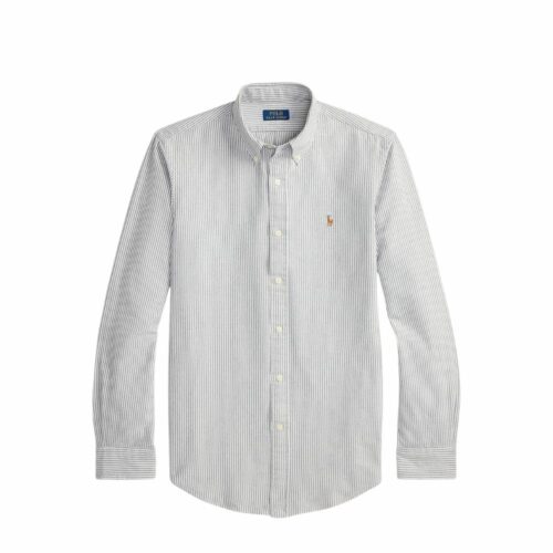 RALPH LAUREN Chemise Oxford rayée grey