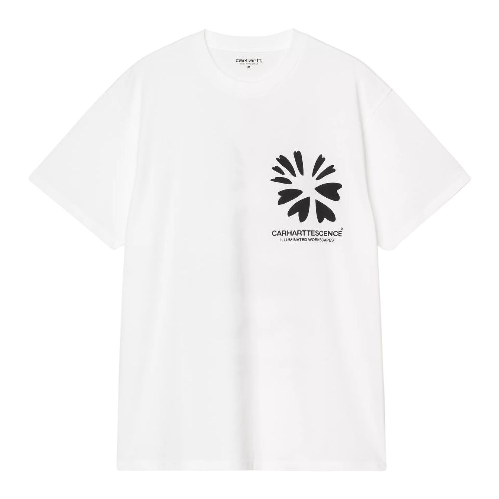 t-shirt carhartt compy white blanc imprimlé chez sport aventure à Orange