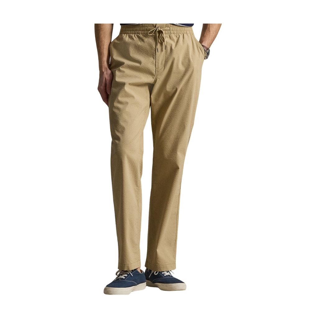 PANTALON LEGER RALPH LAUREN SEERSUCKER BEIGE CHEZ SPORT AVENTURE à ORANGE