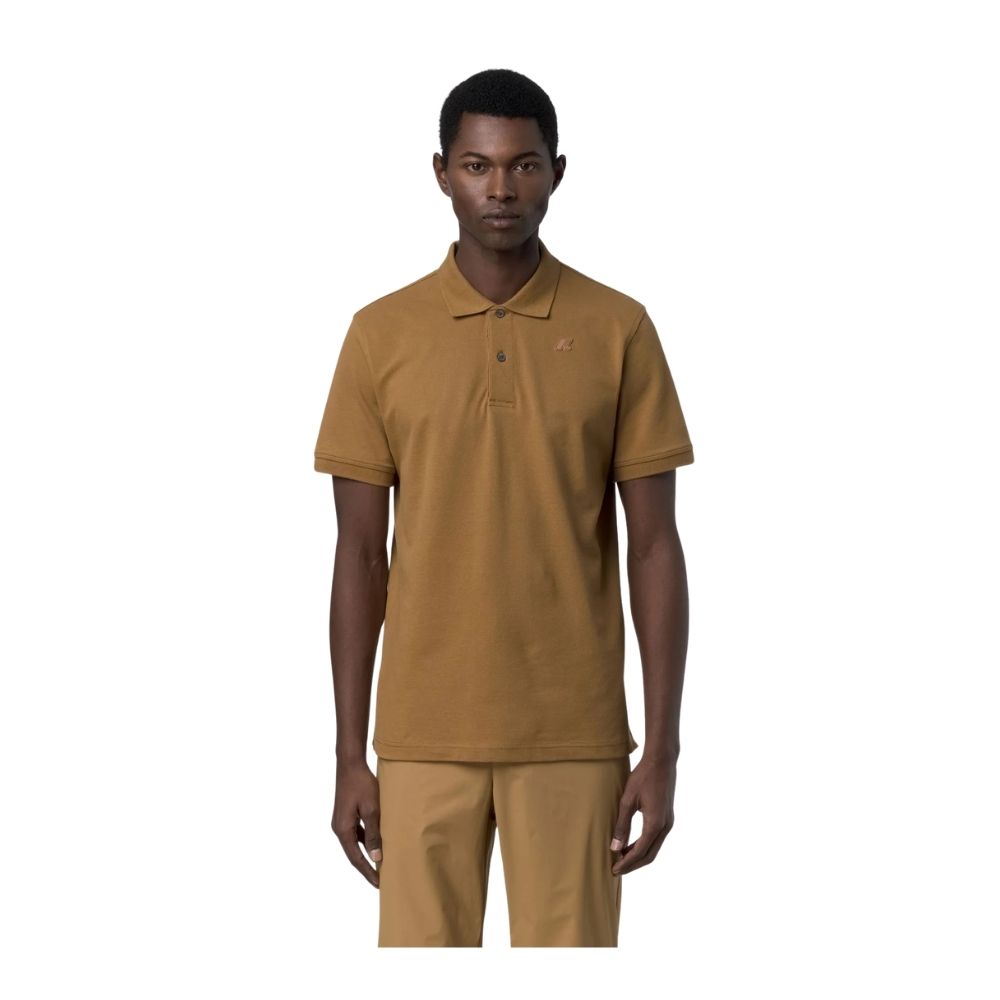 polo K-way Amédée brown en piqué de coton stretch chez sport aventure à Orange
