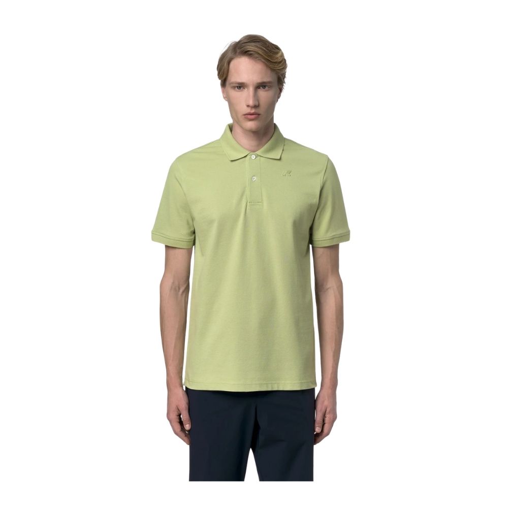 polo K-way Amédée green vert en piqué de coton stretch chez sport aventure à Orange