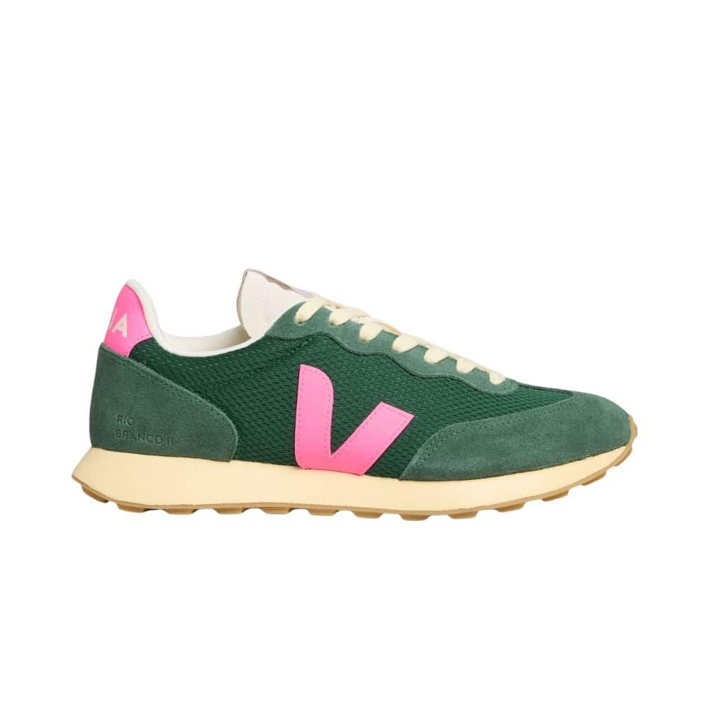 sneakers femme veja rio branco vert et rose poker chez sport aventure à Orange
