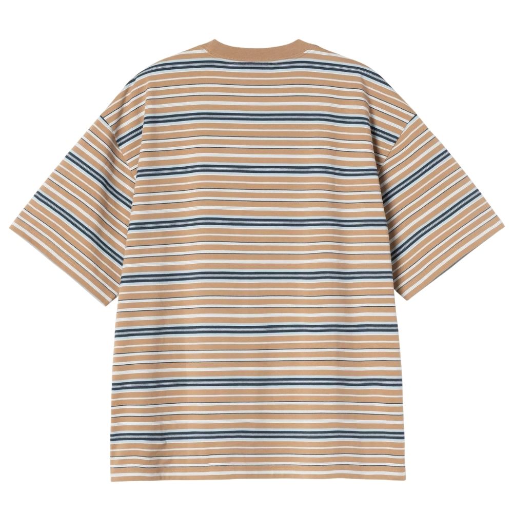 t-shirt CARHARTT Zane peanut à rayure chez sport aventure à Orange