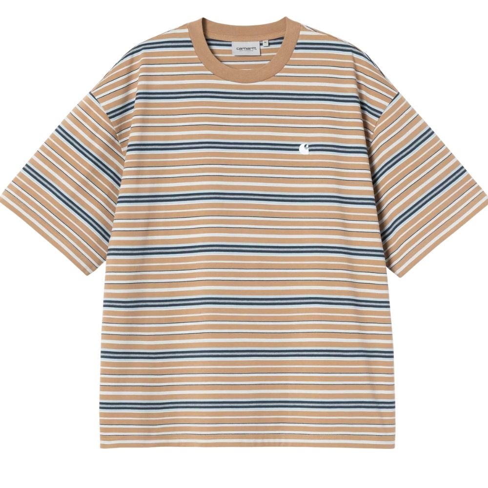 t-shirt CARHARTT Zane peanut à rayure chez sport aventure à Orange