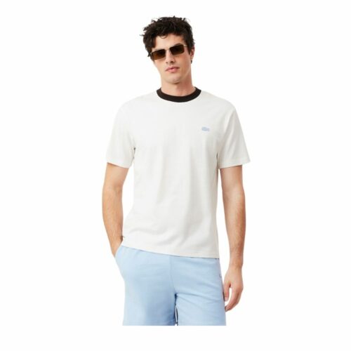 LACOSTE T-shirt color-block coton farine