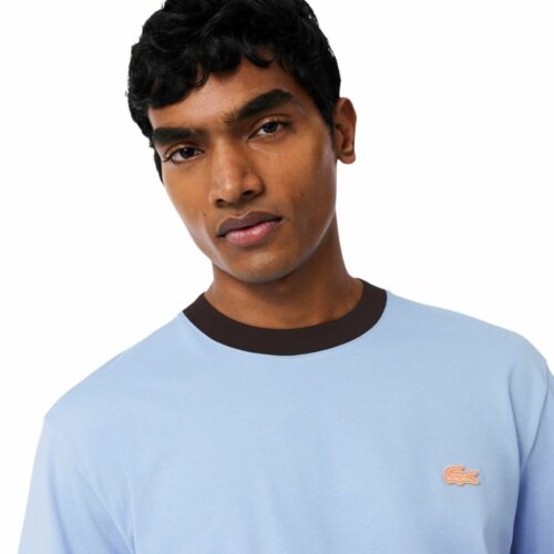 LACOSTE T-shirt color-block coton chambray