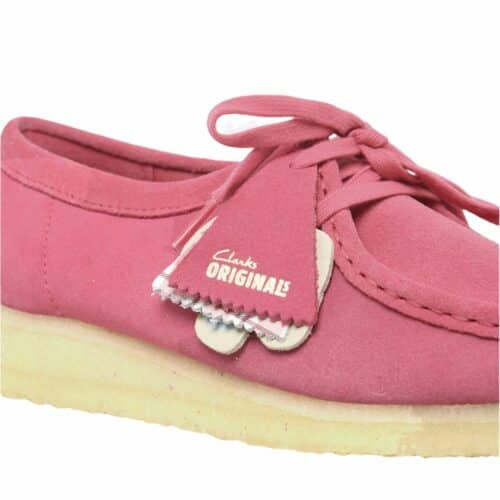 Clarks Wallabee suede pink femme