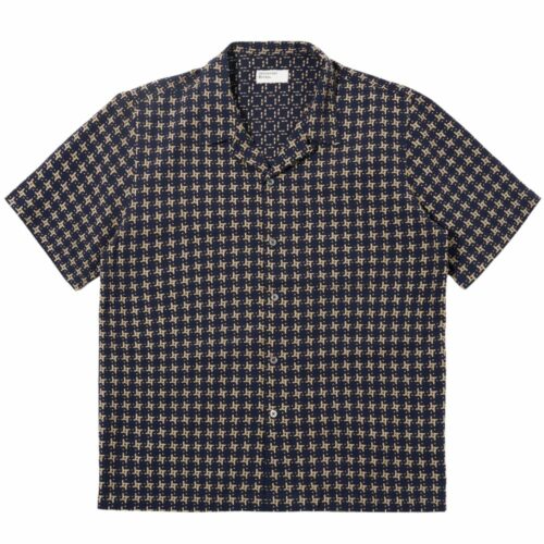 UNIVERSAL WORKS chemise Rhodes navy