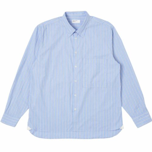 UNIVERSAL WORKS chemise Square stripe blue