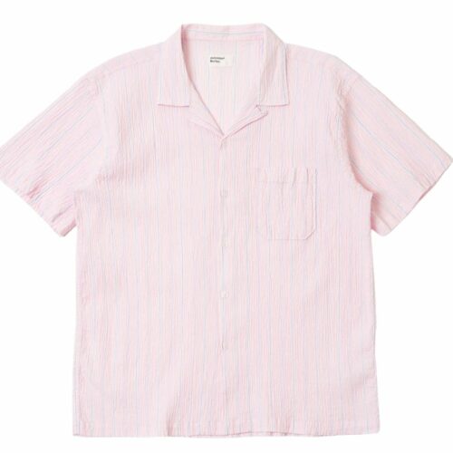 UNIVERSAL WORKS chemise Lily stripe pink
