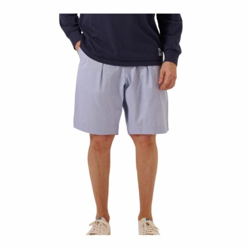 UNIVERSAL WORKS short Kennedy rayé navy