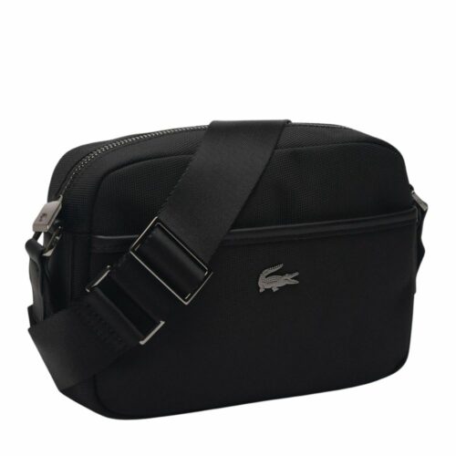 LACOSTE Sacoche horizontale moyenne noir