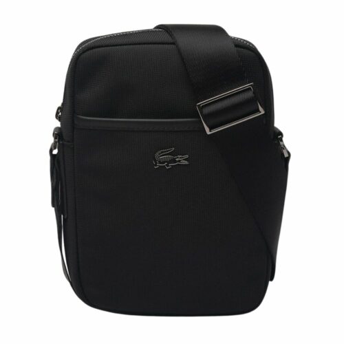 LACOSTE Sacoche verticale moyenne noir