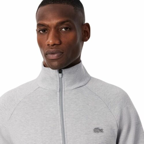 LACOSTE sweatshirt zippé gris