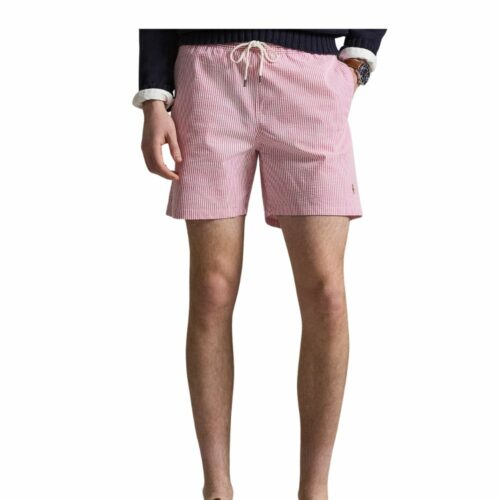 RALPH LAUREN short de bain rayé pink