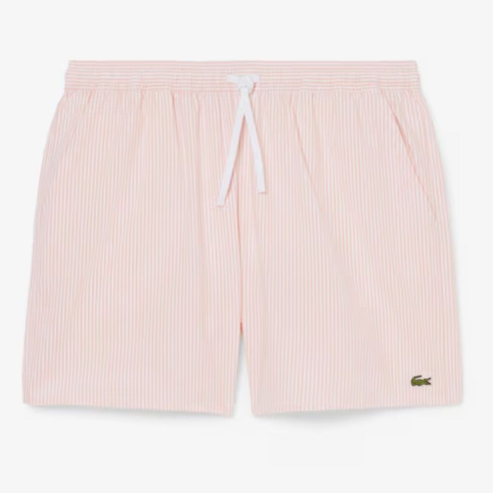 lacoste short de bain rayé rose miami chez sport aventure à Orange