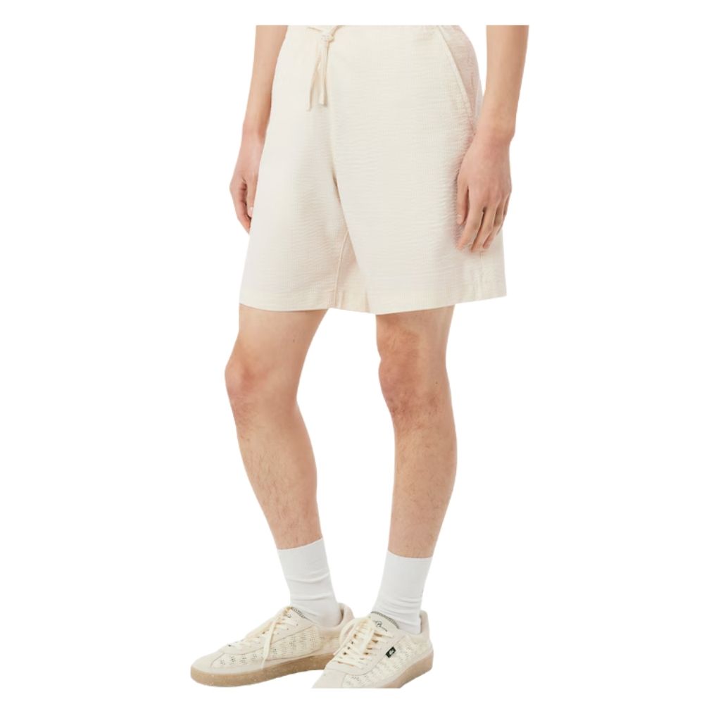 lacoste short seersucker beige chez sport aventure à Orange