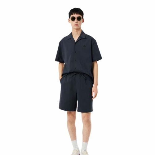 LACOSTE short seersucker graphite