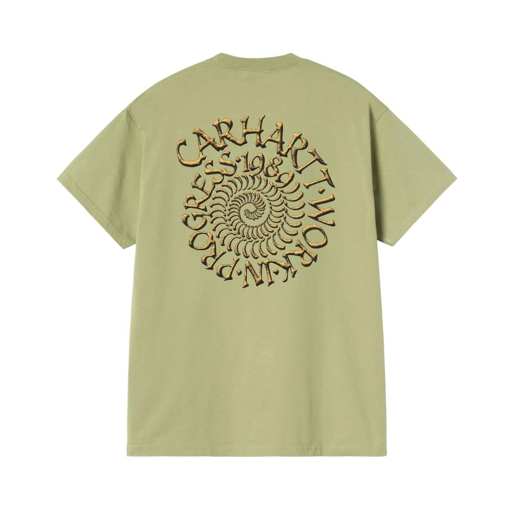 t-shirt carhartt spirals vert green chez sport aventure à Orange