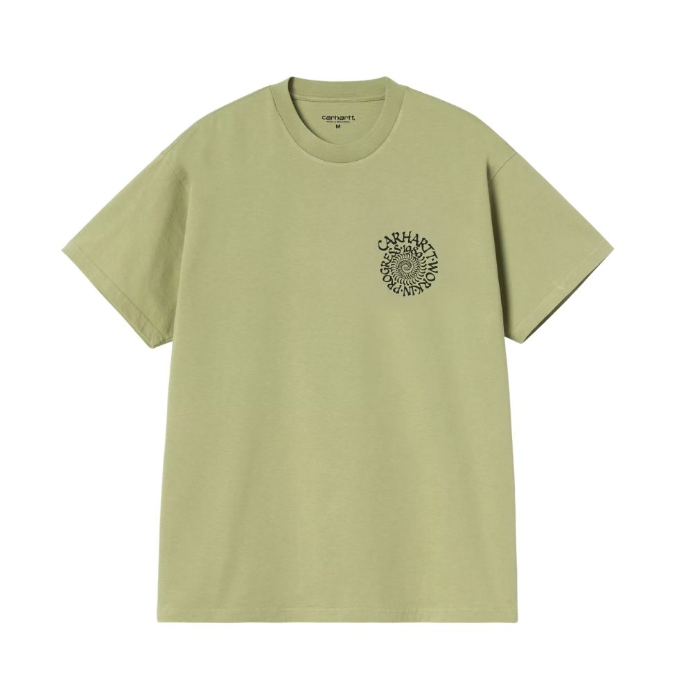 t-shirt carhartt spirals vert green chez sport aventure à Orange