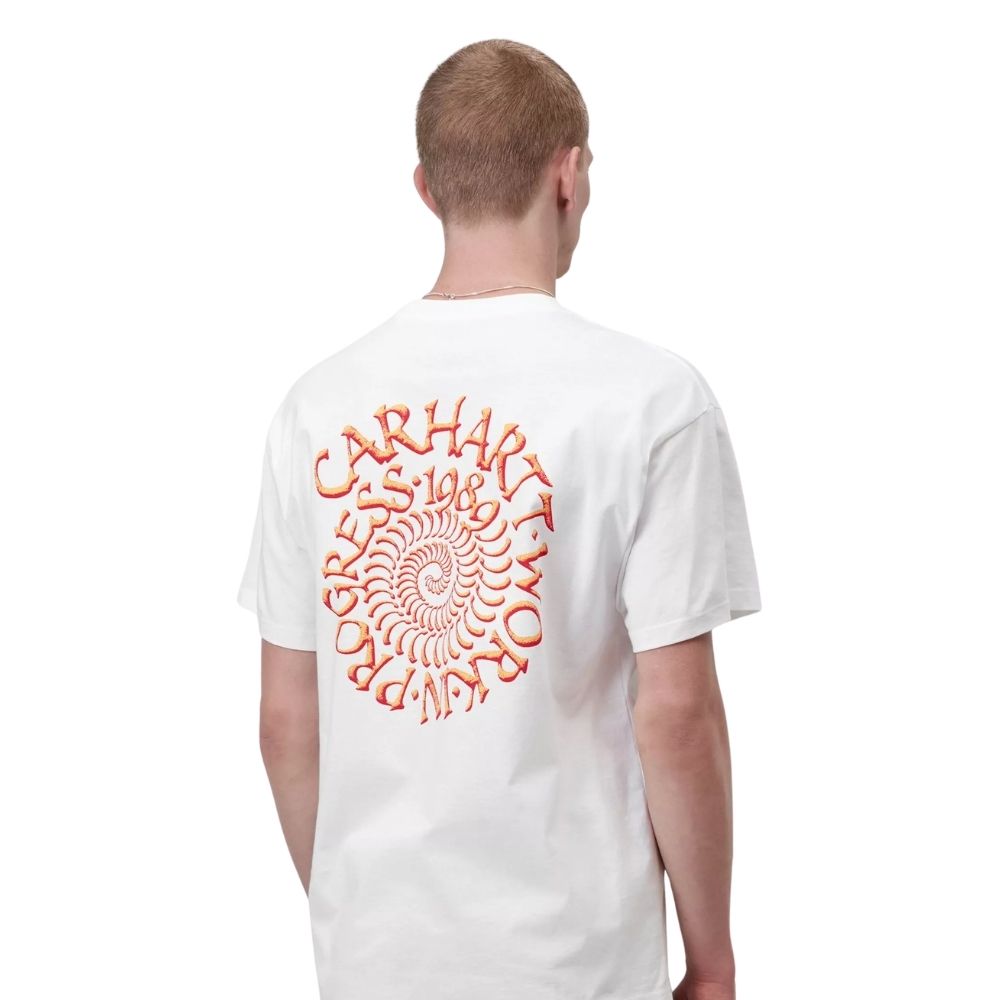 t-shirt carhartt spirals blanc white chez sport aventure à Orange