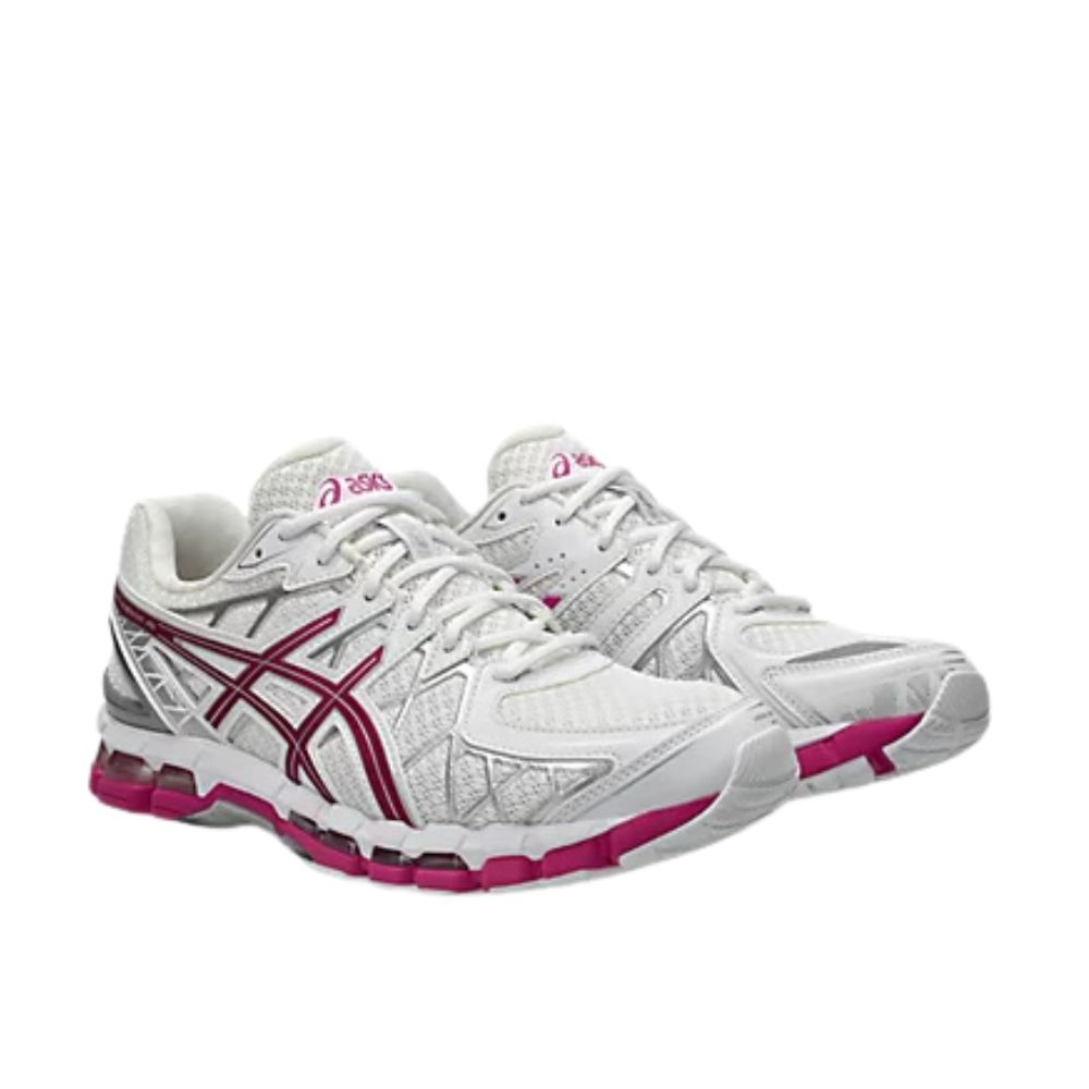 chaussures ASICS gel kayano white pink chez sport aventure à Orange