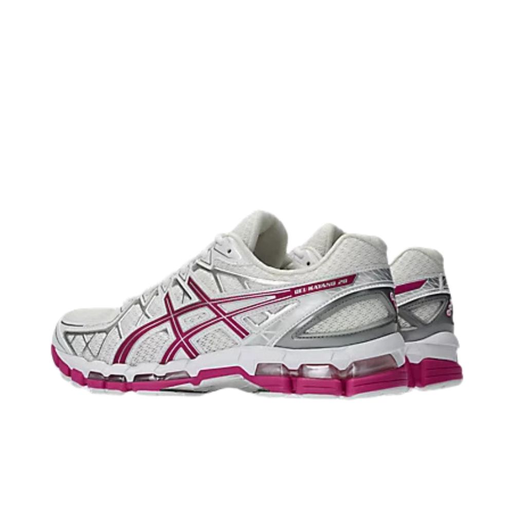 chaussures ASICS gel kayano white pink chez sport aventure à Orange