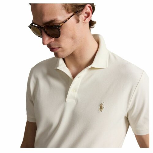 RALPH LAUREN Polo stretch custom fit cream