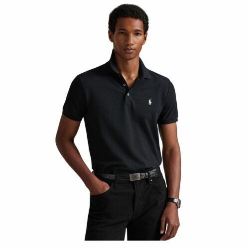 RALPH LAUREN Polo stretch custom fit black
