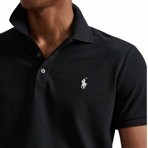 RALPH LAUREN Polo stretch custom fit black