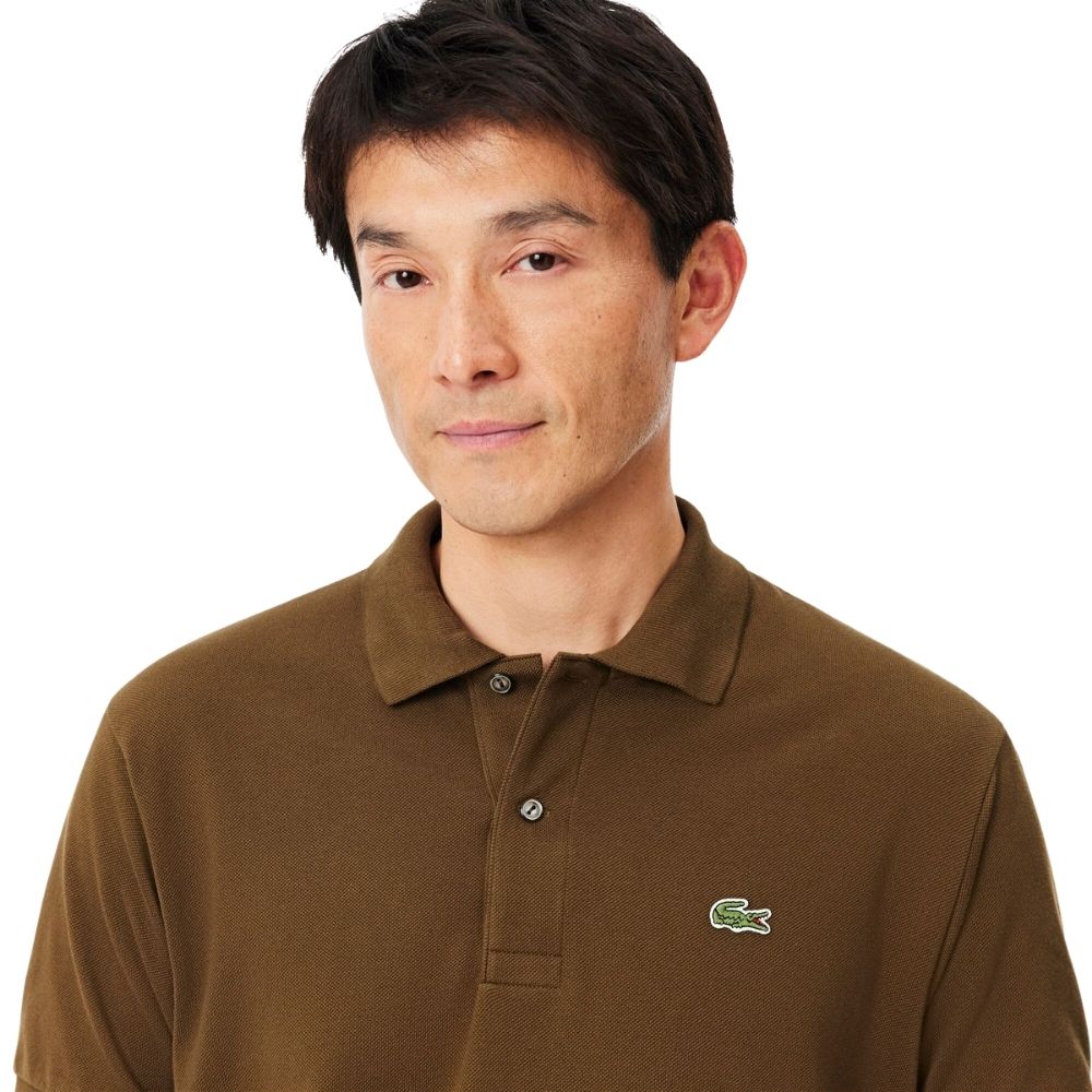 polo classique Lacoste L1212 marron chez sport aventure à OPrange