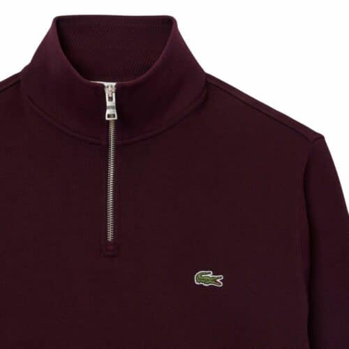 LACOSTE Sweatshirt demi-zip oxalis interlock