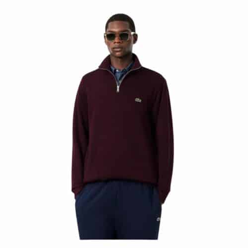 LACOSTE Sweatshirt demi-zip oxalis interlock
