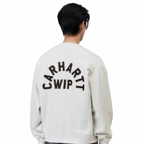CARHARTT WIP Arch script sweat ash heather