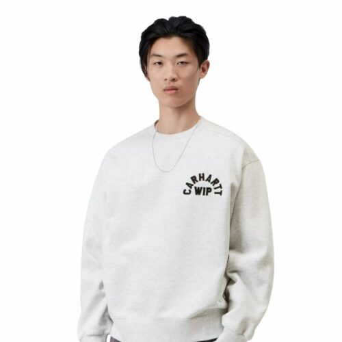 CARHARTT WIP Arch script sweat ash heather